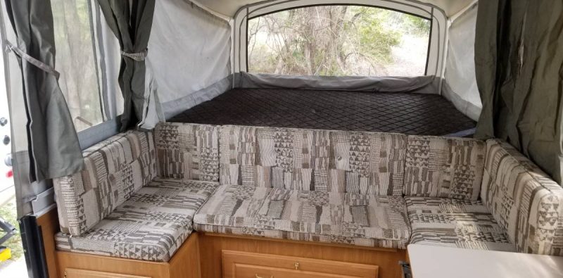 popup camper replace foam mattress